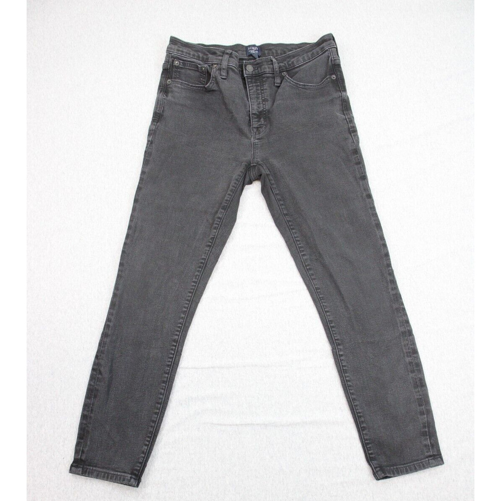 J Crew Jeans Womens Size 29 Black Cotton Blend Stretch Skinny
